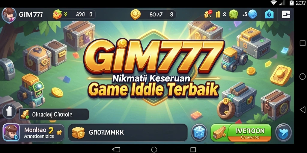 Screenshot utama GIM777 menunjukkan gameplay santai dan menarik.