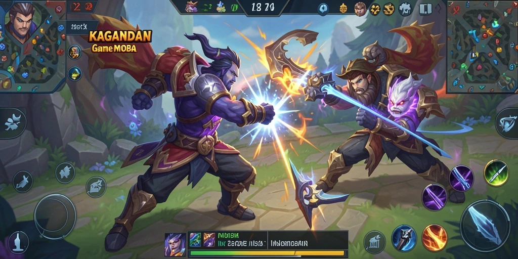 Tampilan gameplay seru dan strategis dalam KAGANDAN.