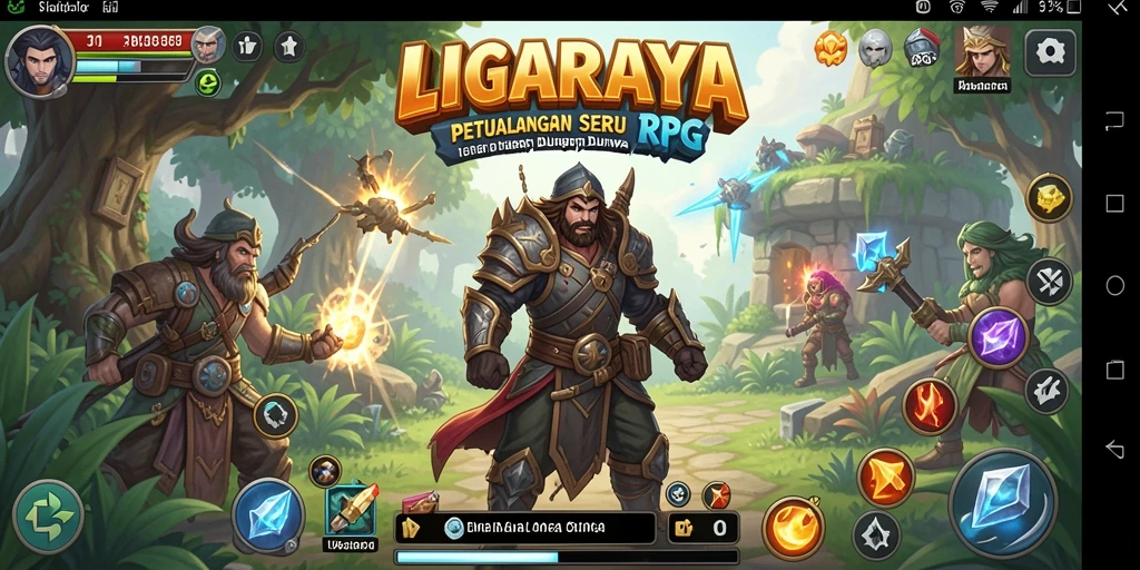 Tampilan gameplay menakjubkan dari LIGARAYA dalam dunia RPG.