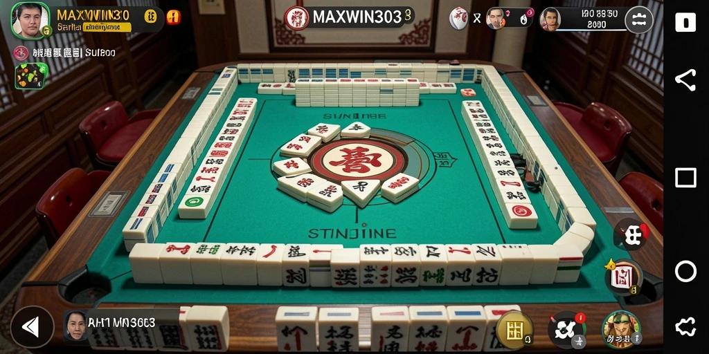 Tangkapan layar MAXWIN303 menampilkan gameplay Mahjong yang seru dan menantang.