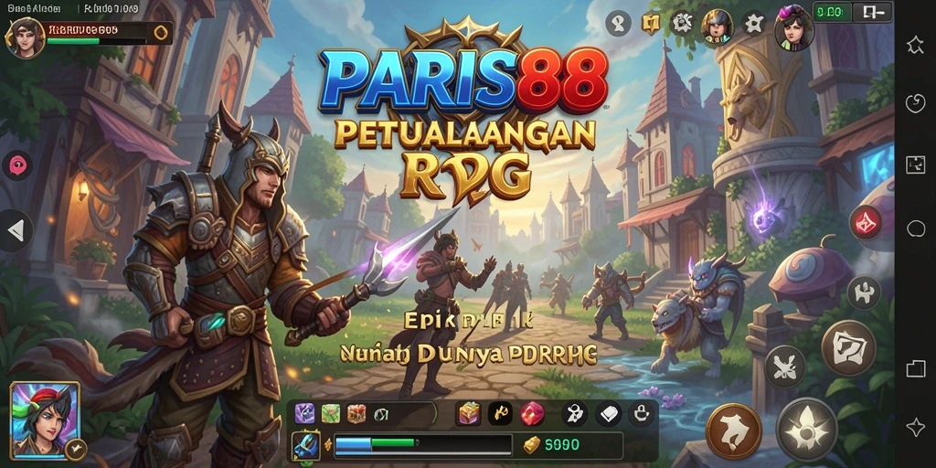 Screenshot dari gameplay <strong>PARS88</strong> yang menunjukkan aksi epic dalam dunia RPG.