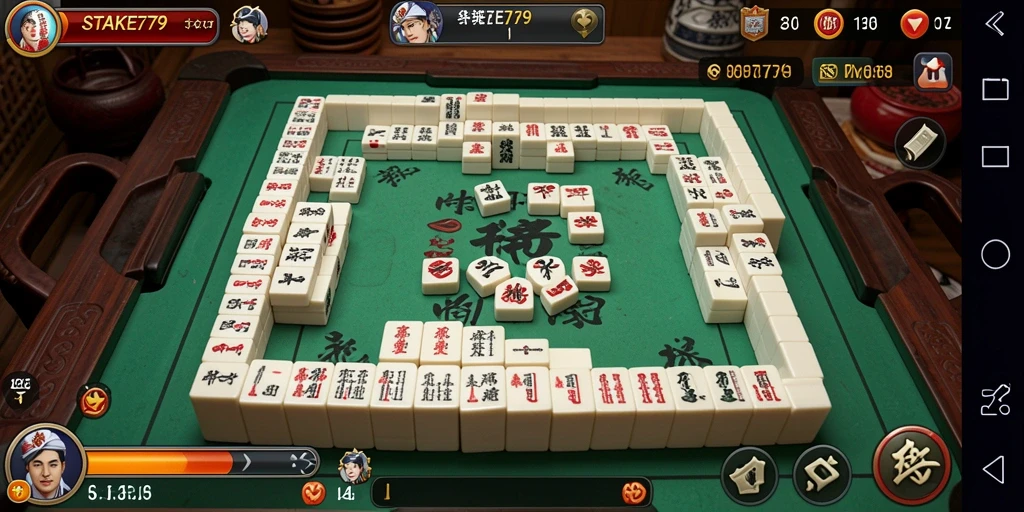 Tampilan screenshot utama STAKE779 yang menampilkan gameplay Mahjong yang seru.